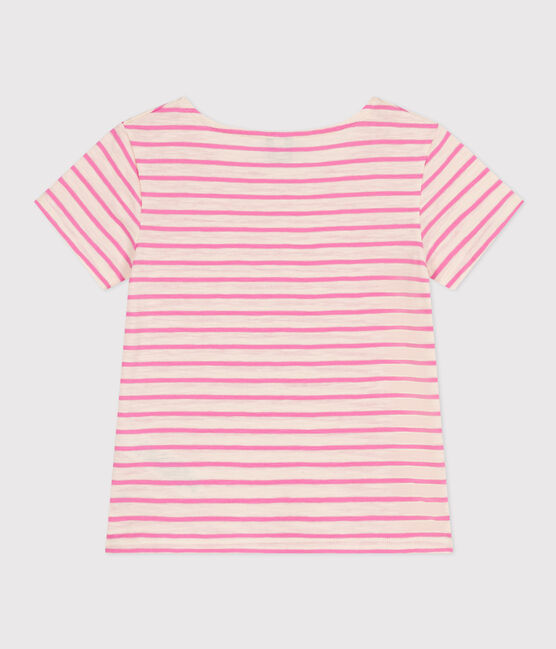 T-shirt a righe in jersey fiammato bambina AVALANCHE/ SHOCKING