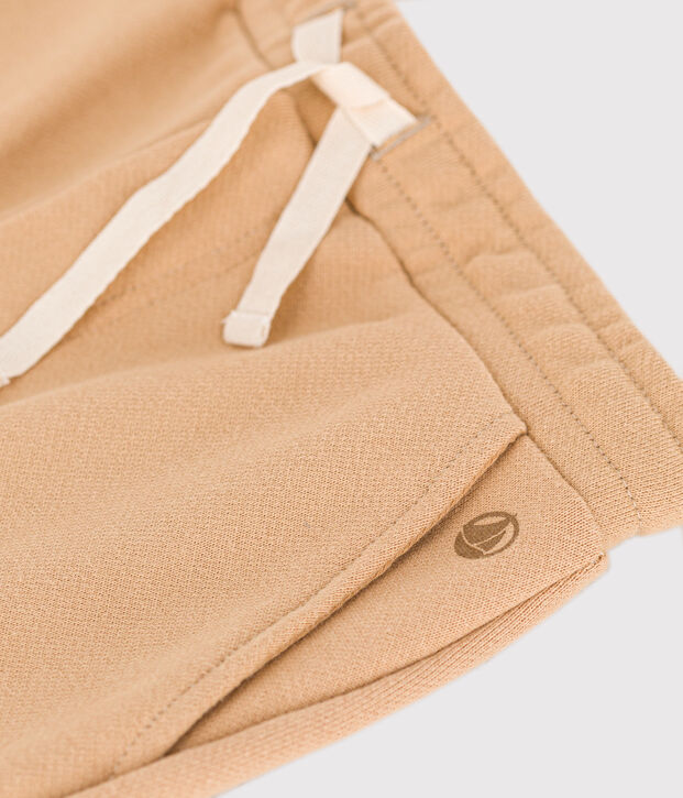 Pantaloni joggers bambino beige