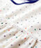 Pigiama fantasia a lettere multicolore in ciniglia bianco MARSHMALLOW/bianco MULTICO