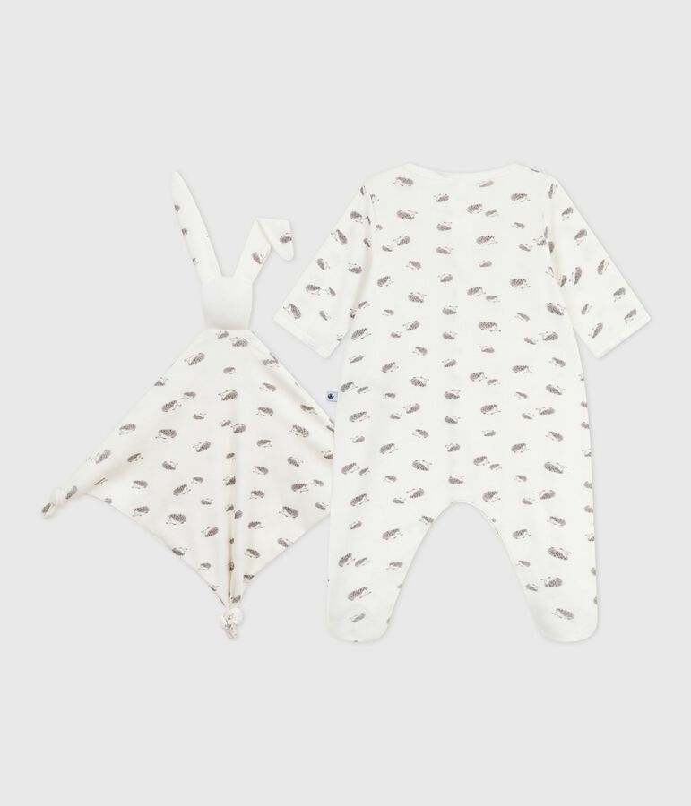 Confezione regalo nascita in cotone con stampa variante 1