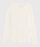 T-shirt in lana e cotone Donna bianco MARSHMALLOW