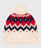Cappellino jaquard in lana bambino unisex bianco AVALANCHE/ MULTICO