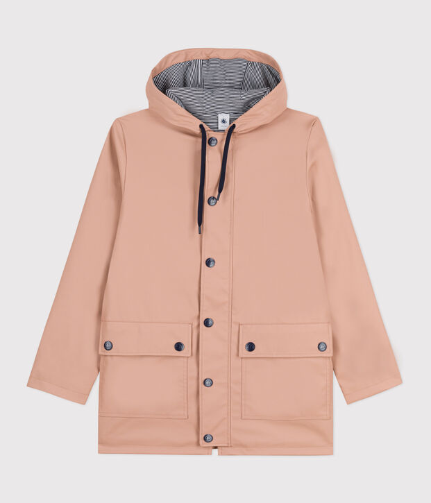 Iconico impermeabile cerato realizzato con materiali riciclati beige