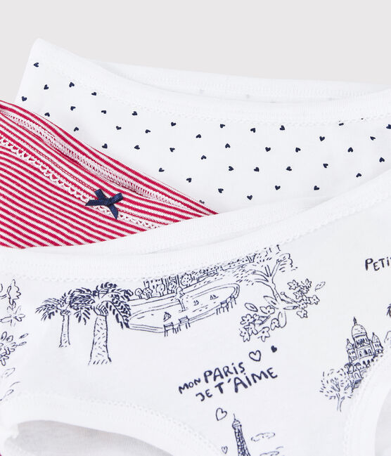 Confezione da 3 slip tela di Jouy Parigi bambina variante 1