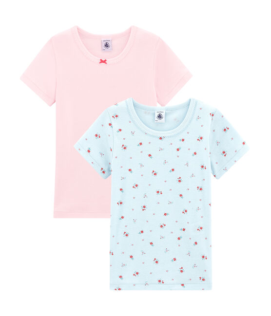 Lotto di 2 t-shirts a maniche corte per bambina variante 1