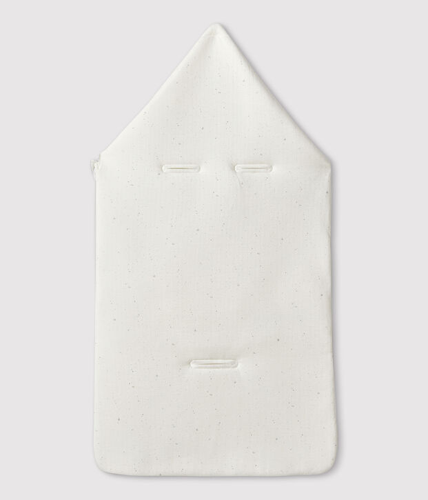 Nido d'angelo bianco beb&egrave; in tubique di cotone biologico bianco