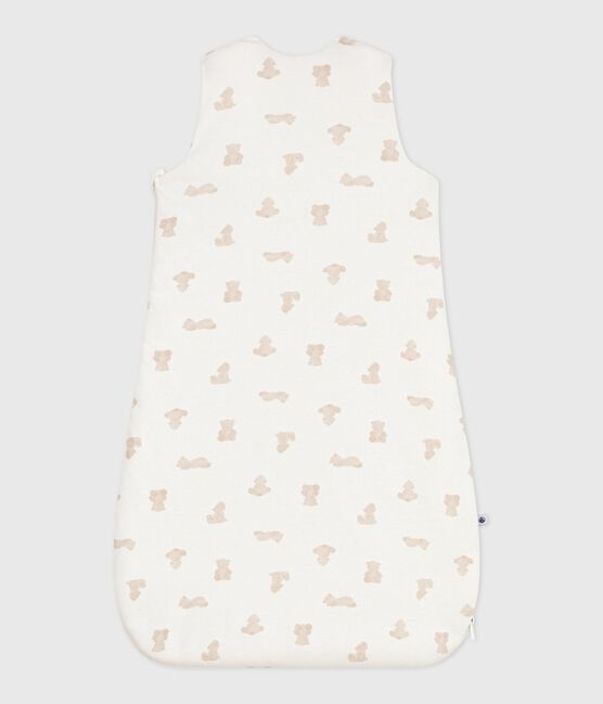 Sacco nanna neonato in cotone con orso stampato TOG 2 MARSHMALLOW/ BRUN