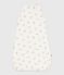 Sacco nanna neonato in cotone con orso stampato TOG 2 MARSHMALLOW/ BRUN