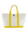 Borsa shopping bianco MARSHMALLOW/giallo SHINE