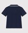 Polo manica corta in jersey bambino blu SMOKING