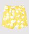 Shorts mare eco-sostenibili per bebè giallo ORGE/bianco MARSHMALLOW