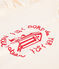 T-shirt a maniche corte in cotone con stampa bambina ecru AVALANCHE