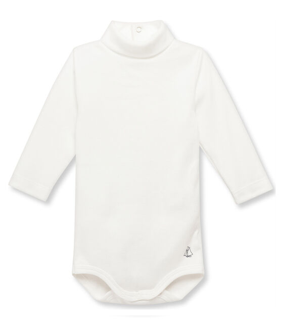 Body collo alto per bebé unisex bianco MARSHMALLOW