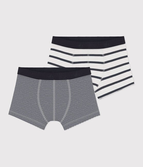 Confezione regalo pigiama e boxer in cotone a righe variante 1