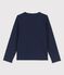 T-shirt bambina/bambino a maniche lunghe blu SMOKING