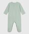 Pigiama in cotone millerighe neonato SAULE/ MARSHMALLOW