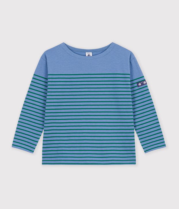 Marini&egrave;re in cotone bambino blu/verde