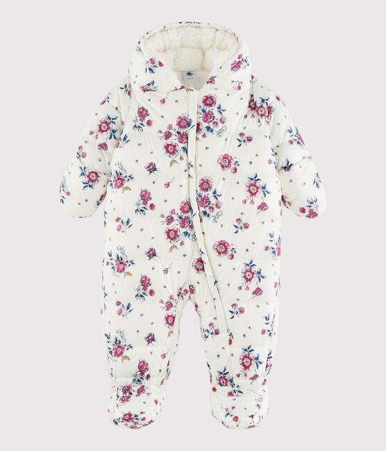 Tutina imbottita bebè femmina/maschietto bianco MARSHMALLOW/rosa ROSE/ MULTICO