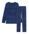 Pigiama ragazzo in ciniglia blu MEDIEVAL/blu MAJOR