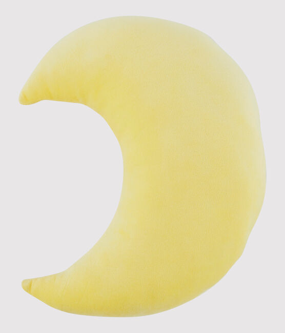 Cuscino a luna in velluto giallo BLE