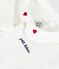 Body con colletto ricamato e scritta sul petto neonato rosso MARSHMALLOW/bianco CORRIDA