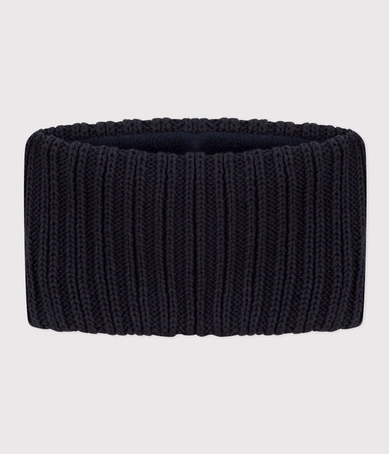 Snood in maglia con fodera in pile bebè bambino unisex blu SMOKING