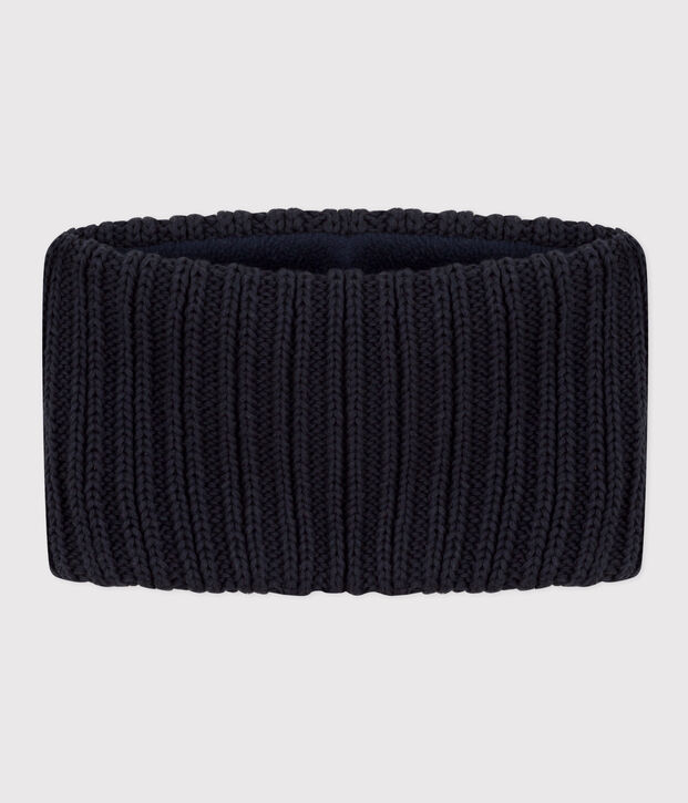 Snood in maglia con fodera in pile beb&egrave; bambino unisex SMOKING