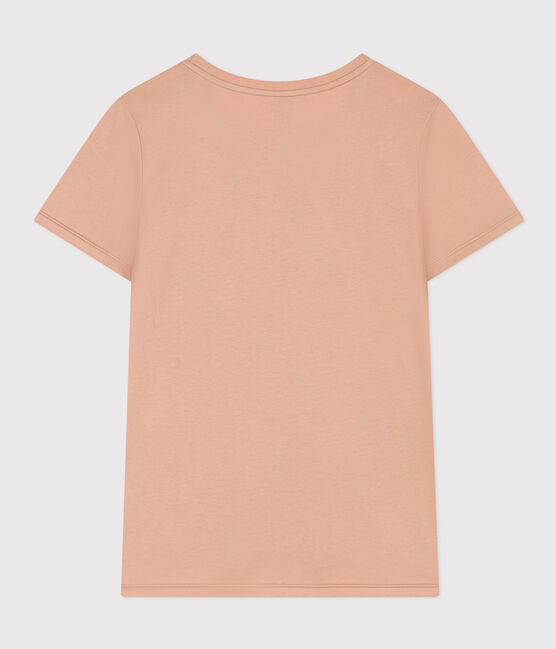 T-shirt LE DROIT girocollo in cotone Donna beige VINTAGE