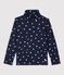 Sottogiacca in cotone bambina blu SMOKING/bianco MULTICO