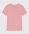 T-shirt donna L'Iconique Cocotte in cotone tinta unita rosa CHARME
