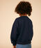 Maglia in tessuto felpato bambino blu SMOKING