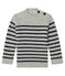 Pull in cachemire bebè maschio grigio BELUGA/blu SMOKING