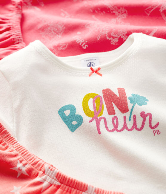 Confezione da 2 pigiami corti bambina in cotone variante 1