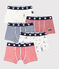 Confezione da 5 boxer fantasia feste da bambino variante 1