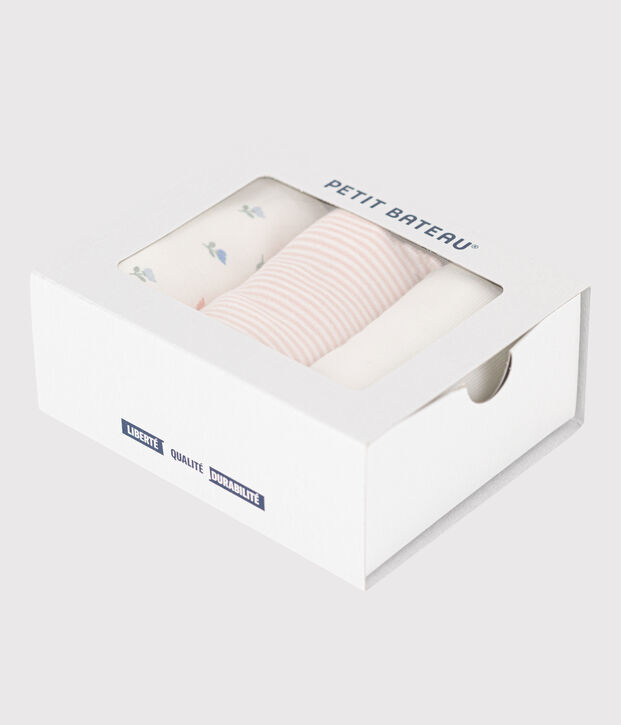 Confezione da 3 bavaglini con stampa in cotone multicolore