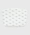 Pochette in cotone con balene stampate neonato MARSHMALLOW/ ADRIATIC