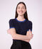 T-shirt a maniche corte in cotone tinta unita donna SMOKING