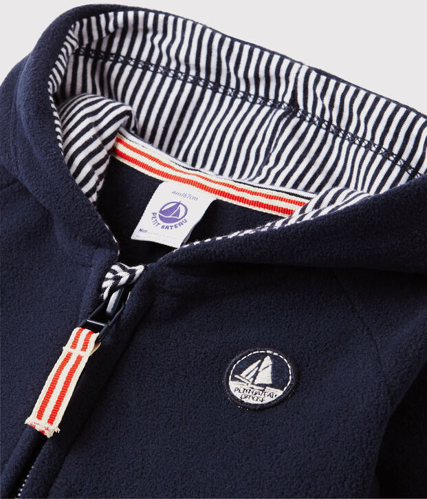 Felpa beb&egrave; in pile blu