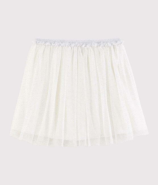 Gonna in tulle con paillettes bambina bianco MARSHMALLOW/grigio ARGENT