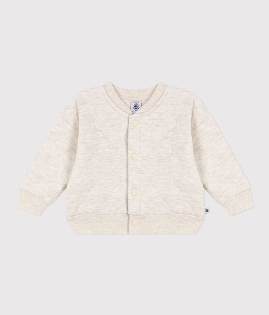 Letter jacket in tubique trapuntato per bebè beige MONTELIMAR CHINE