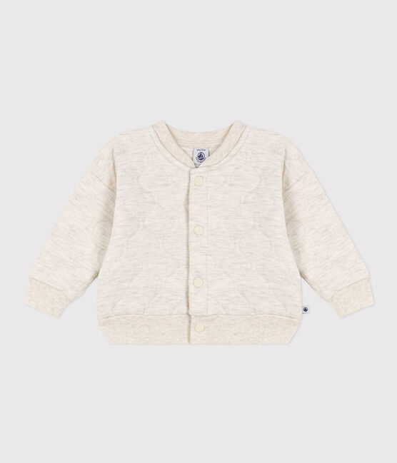 Letter jacket in tubique trapuntato per bebè beige MONTELIMAR CHINE