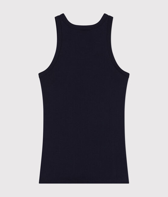Canotta Iconica in cotone donna blu SMOKING