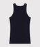 Canotta Iconica in cotone donna blu SMOKING
