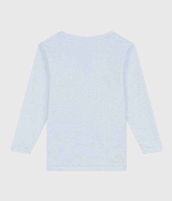 T-shirt a maniche lunghe in cotone blu GOMME
