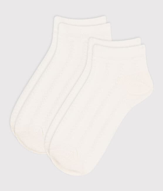Set di 2 paia di calzini bambino in jersey di cotone tinta unita variante 1