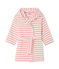 Accappatoio bambino in spugna bianco LAIT/rosa MERVEILLE