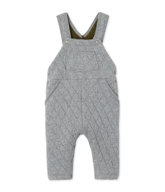 Salopette per bebé maschio in tubique matelassé grigio SUBWAY CHINE