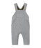 Salopette per bebé maschio in tubique matelassé grigio SUBWAY CHINE