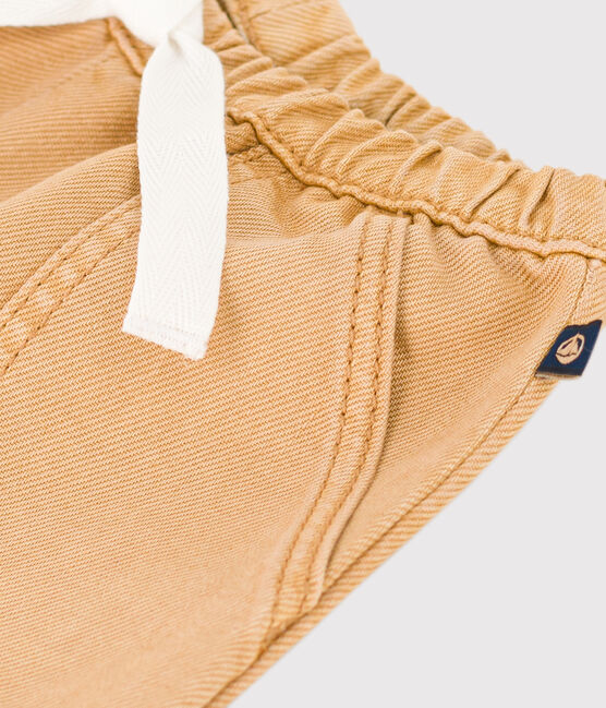 Pantaloni in denim colorato per bebè beige TOURONE