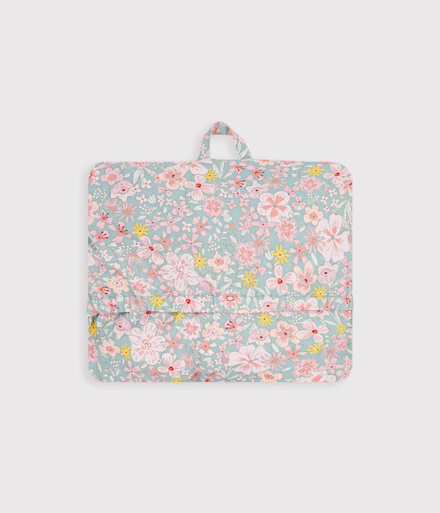 Giacca a vento a fiori bambina blu/multicolore